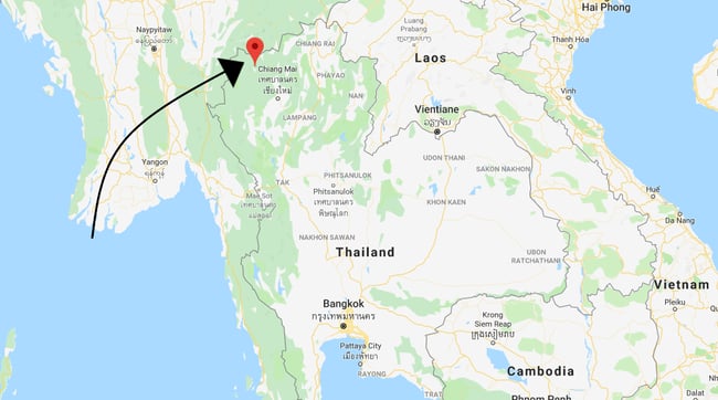 Map Of Thailand Pai - Maps of the World